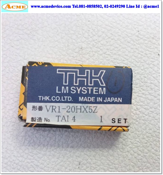 Cross-Roller Guide THK รุ่น VR1-20HX5Z, 1020, ขนาด 28.5x20x4 mm.