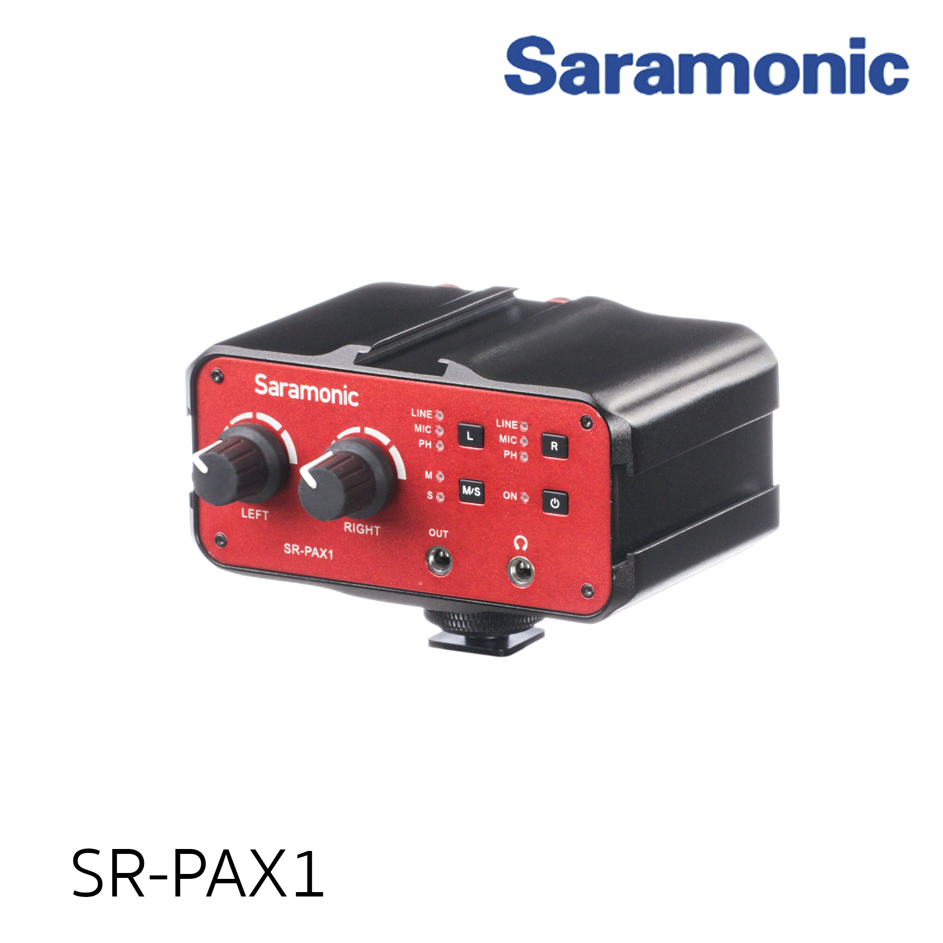 Saramonic SR-PAX1 Audio Mixer 2-Channel Preamp Microphone Adapter with Dual XLR 6.3mm 3.5mm Inputsรับประกันศูนย์ไทย 1 ปี