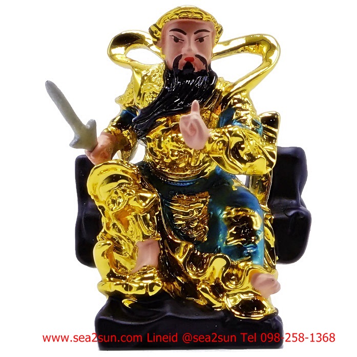 เจ้าพ่อเสือ ตั่วเหล่าเอี๊ย เรซิ่น 4 นิ้ว (Gold)