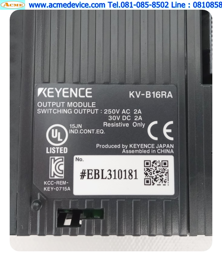 PLC Keyence รุ่น KV-B16RA, Terminal Block, Relay Output