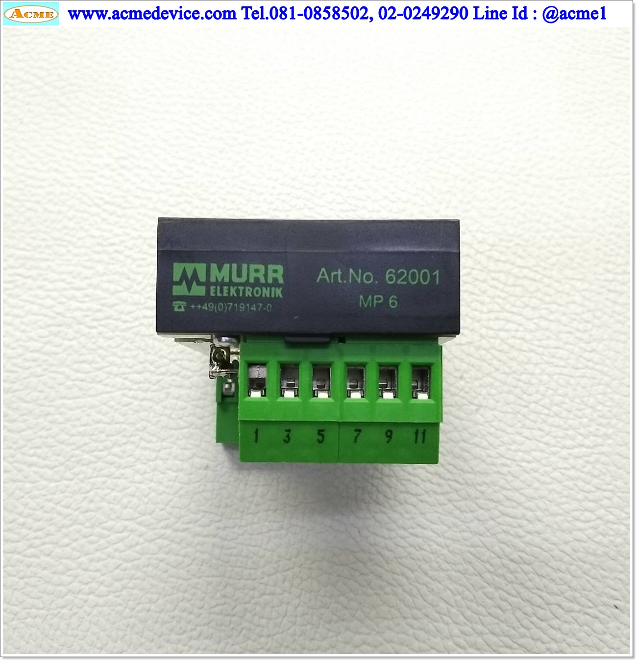 Terminal Murrelektronik รุ่น 62001 MP 6, 250V AC/DC, 5A, Assembly Module