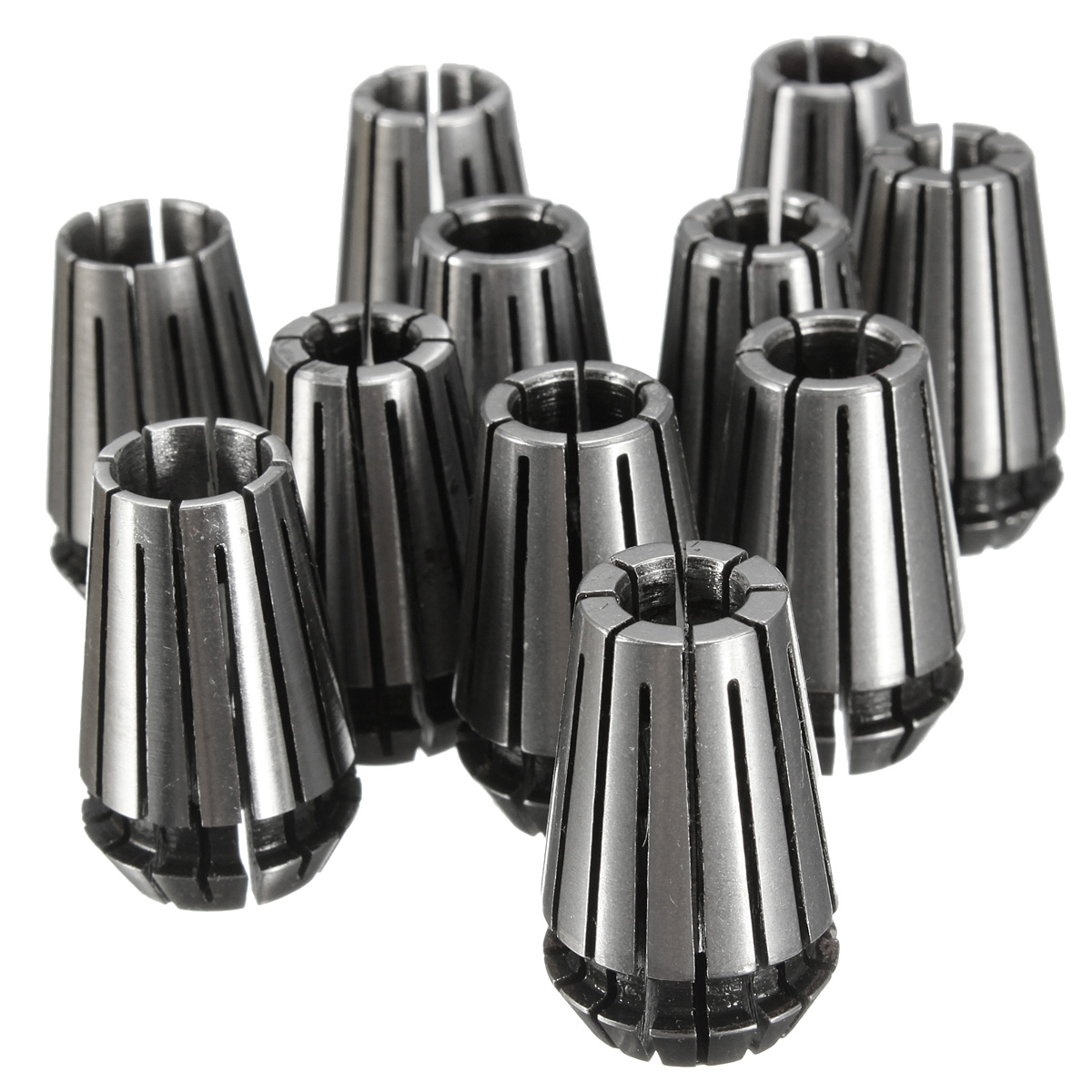 ชุดหัวคลอเลต ER16 11 ชิ้น 11Pcs Full ER16 Precision Spring Collet Set CNC Milling Lathe Tool & Workholding