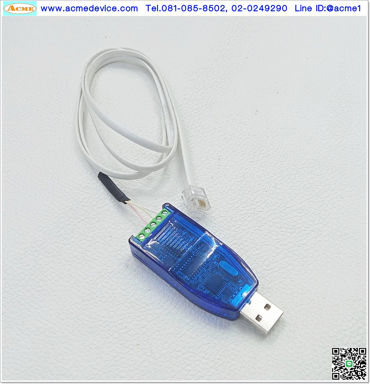 Download Cable สายโหลด รุ่น MOONS' MSST Interface RS-232, RS-232 Communication interface, (USBT232485B)