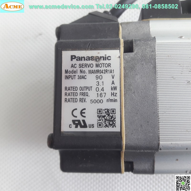 Servo Motor Panasonic รุ่น MAMR042R1A1, 400W, 5000 r/min