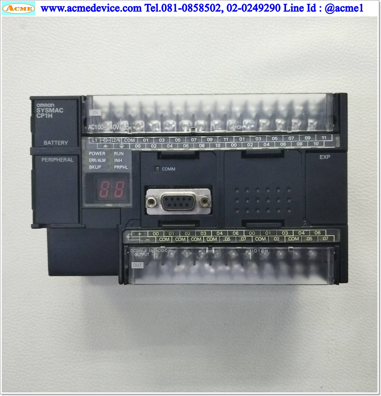 PLC Omron รุ่น CP1H-X40DR-A, 100-240 Vac