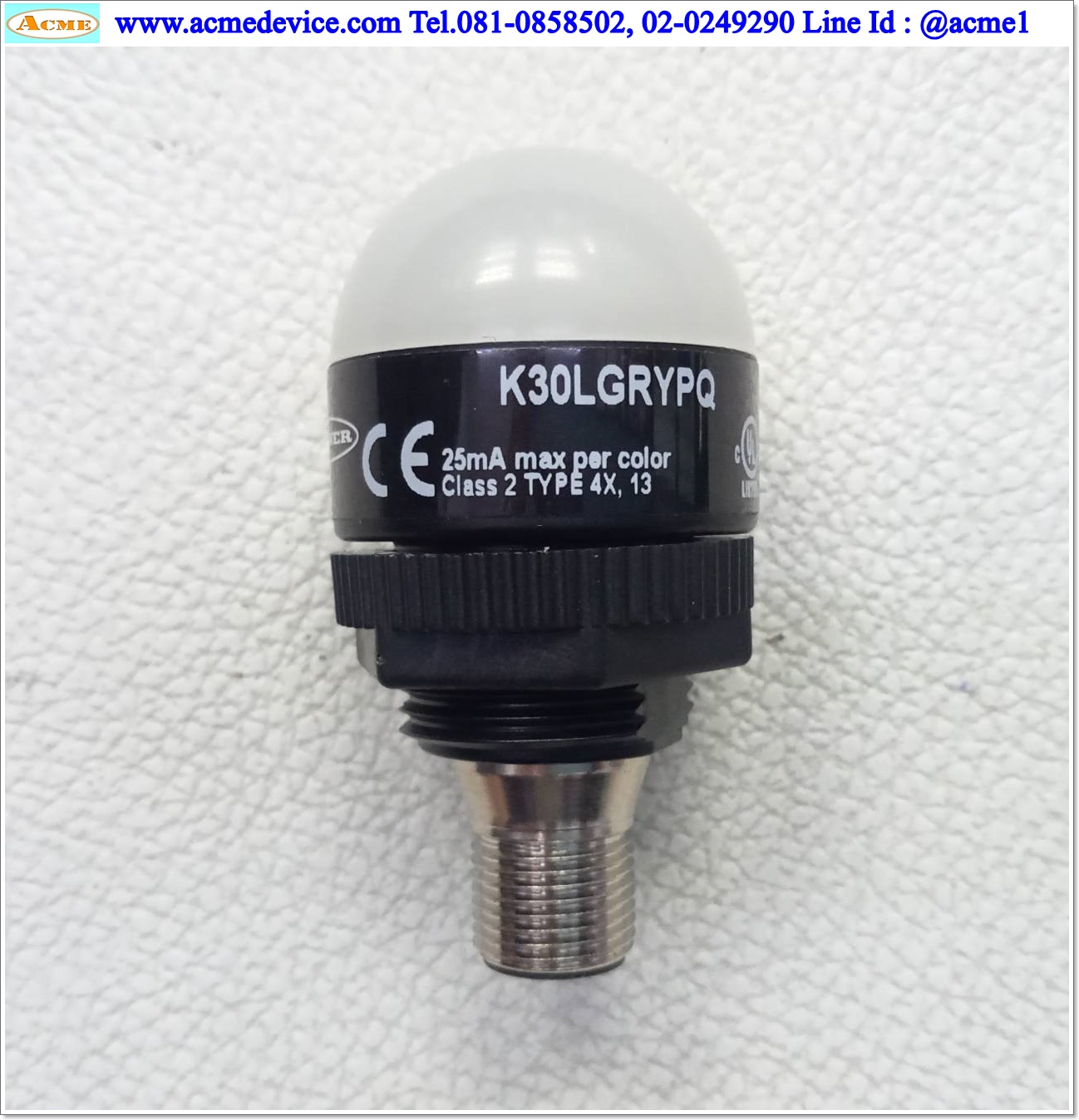 Light Indicators Banner รุ่น K30LGRYPQ, 3-Color, Green Red Yellow, 10-30Vdc