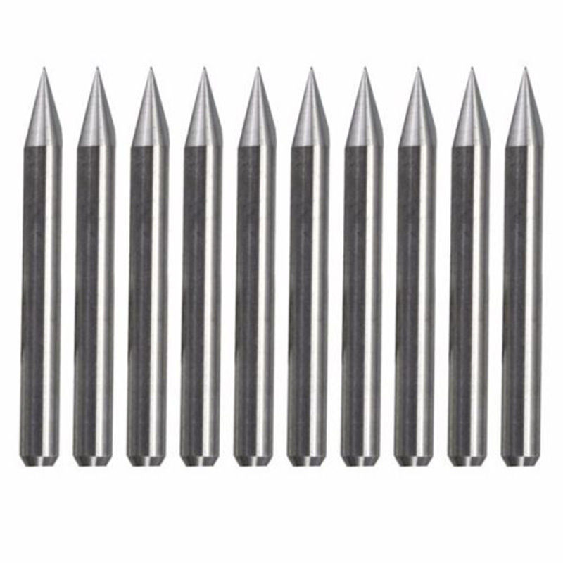 10pcs ดอก Engraving คาไบด์10 ดอก ขนาด 0.1mm 20องศา