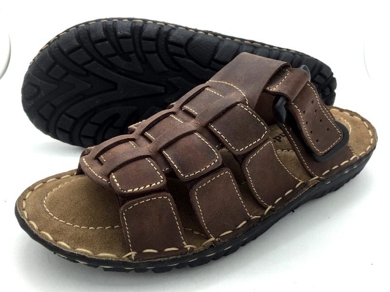 Leather sandals without backstrap (men)
