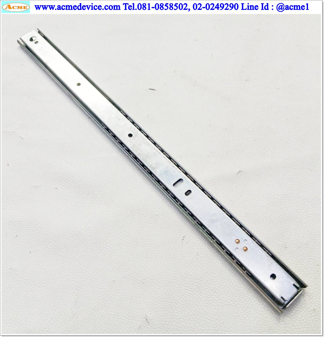 รางสไลด์, รางลิ้นชักลูกปืน ขนาด 35 x 455 mm., ระยะชัก 330 mm.
