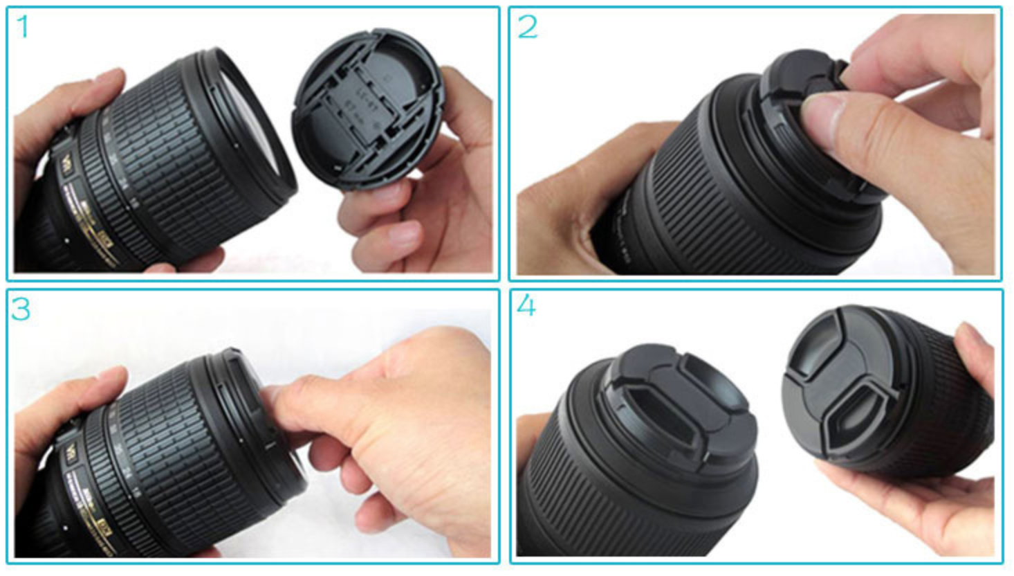 ฝาปิดเลนส์ไม่มีโลโก้ สำหรับเลนส์กล้องทุกรุ่น ราคาถูกสุดๆ (Lens cap no logo)