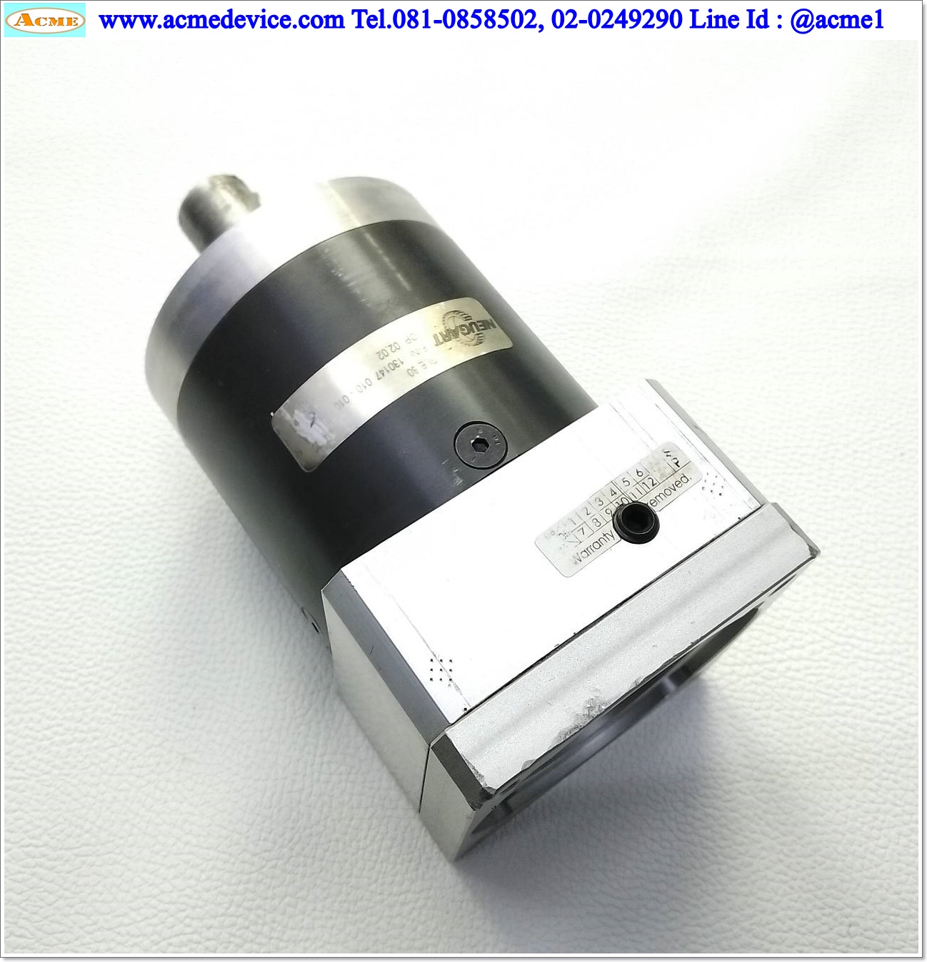 Gear Head Neugart รุ่น PLE 80, Ratio 20:1, (เพลาเข้า 19mm, ออก 19mm), for 750W