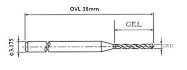 ดอกเจาะ แผ่นพ๊ซ๊บ๊ แผ่นพรื้น PCB Drill 1.4 mm