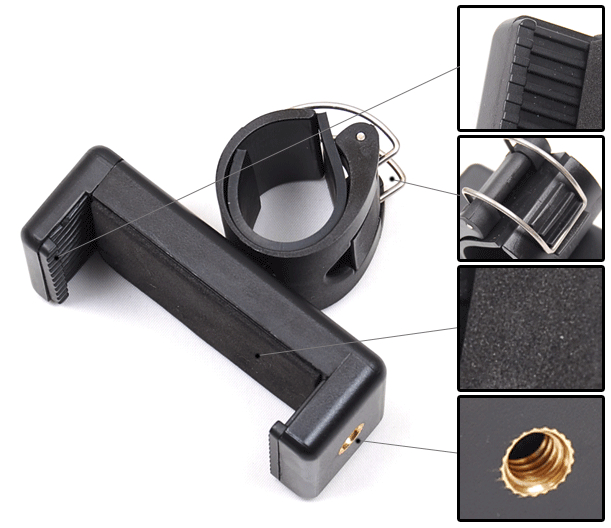 คลิปหนีบมือถือสำหรับต่อกับไม้เซลฟี่หรือ 3way monopod