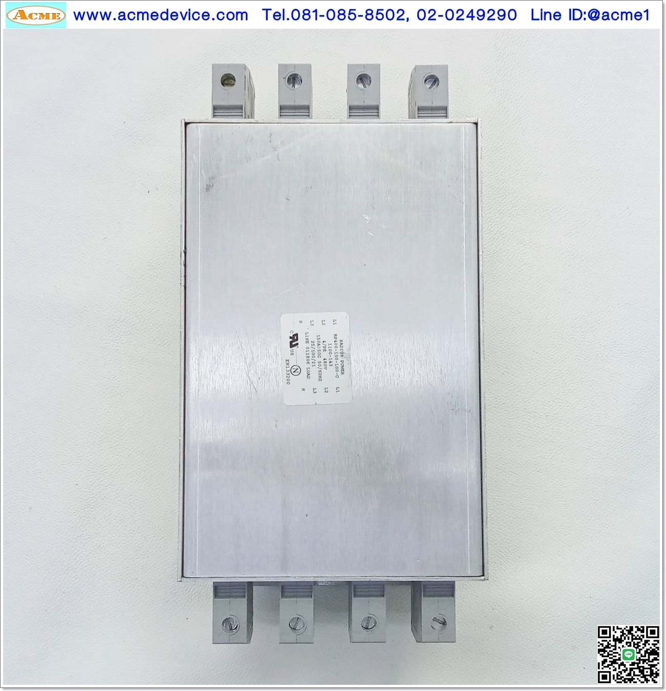 Noise Filter RADIUS POWER รุ่น RP400-150-100-C, 3PH, 150A, 480V