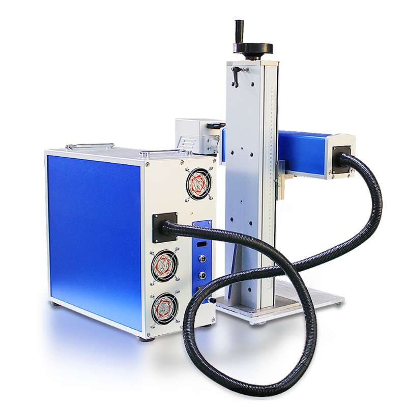 ไฟเบอร์ออฟติกส์เลเซอร์มาคกิ้งและแกะสลัก ขนาดพกพา S004 30W 150x150 mm