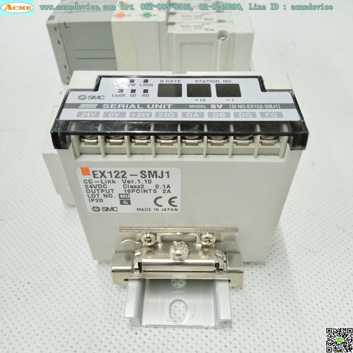 Solenoid Valve SMC รุ่น SX3240-5L0ZD(8)+CC-Link EX122-SMJ1, Double Coil, 24Vdc