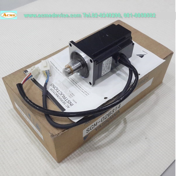 Servo Motor Yaskawa รุ่น SGM-02B314, 100V, 200W