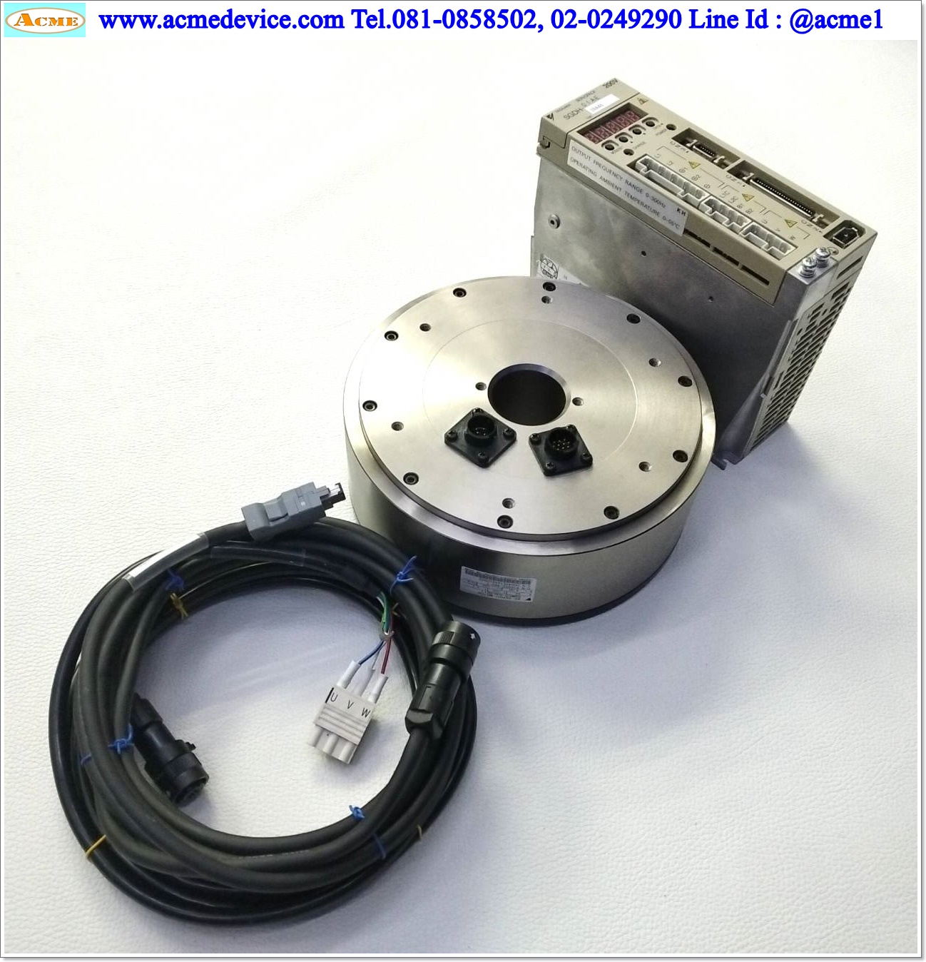 Direct Drive Servo Yaskawa รุ่น SGDH-01AE & Motor SGMCS-04C3B11, 100W