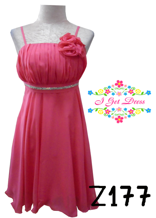 ราตรีสั้นสีชมพู(ฟรีไซส์)