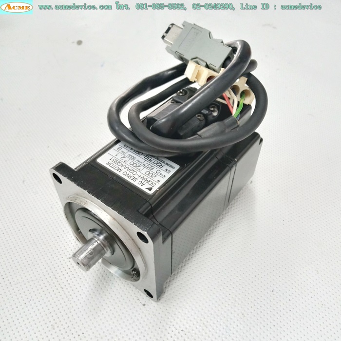 Servo Motor Yaskawa รุ่น SGMAH-02AAAGB61, 200V, 200W