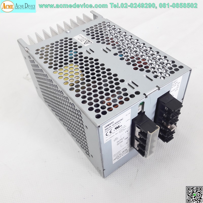 Power Supply Omron รุ่น S8JX-N30024CD, Output 24V, 14A, 300W