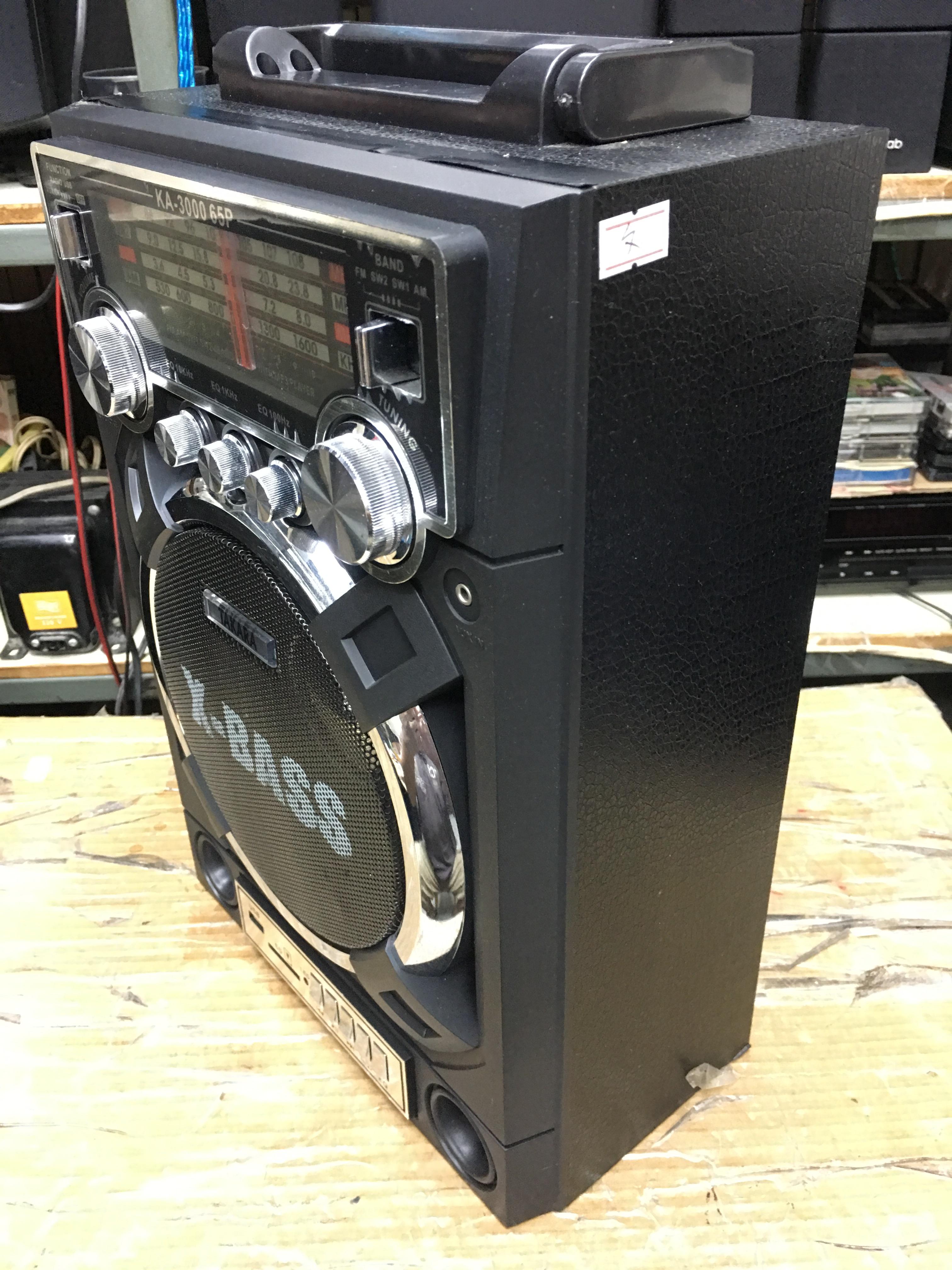 Takara KA-3000 ลำโพงเสียบไมค์ USB-FM/AM ใช้ไฟบ้าน