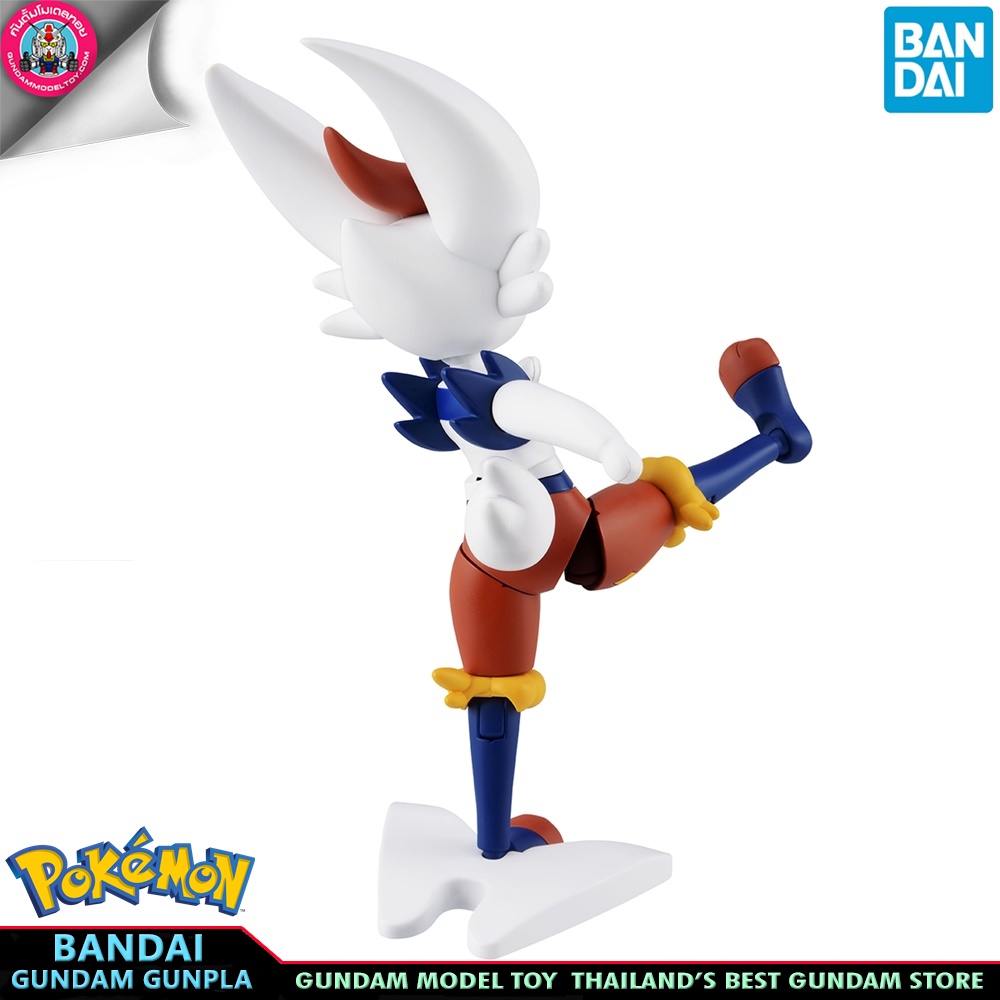BANDAI ANIME POKEMON PLAMO COLLECTION 50 SELECT SERIES CINDERACE โมเดล การ์ตูน อนิเมะ