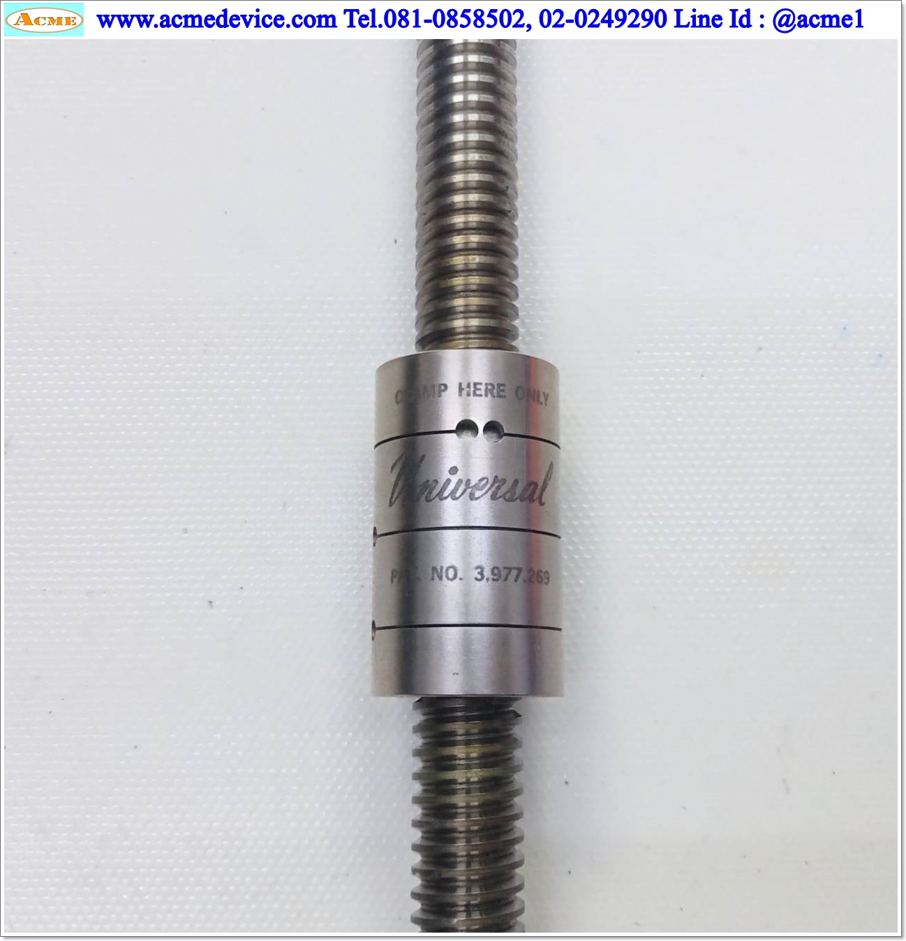 Lead Screw Universal รุ่น 3,977,269, Diameter 1/2", Lead 0.100", Travel 10"