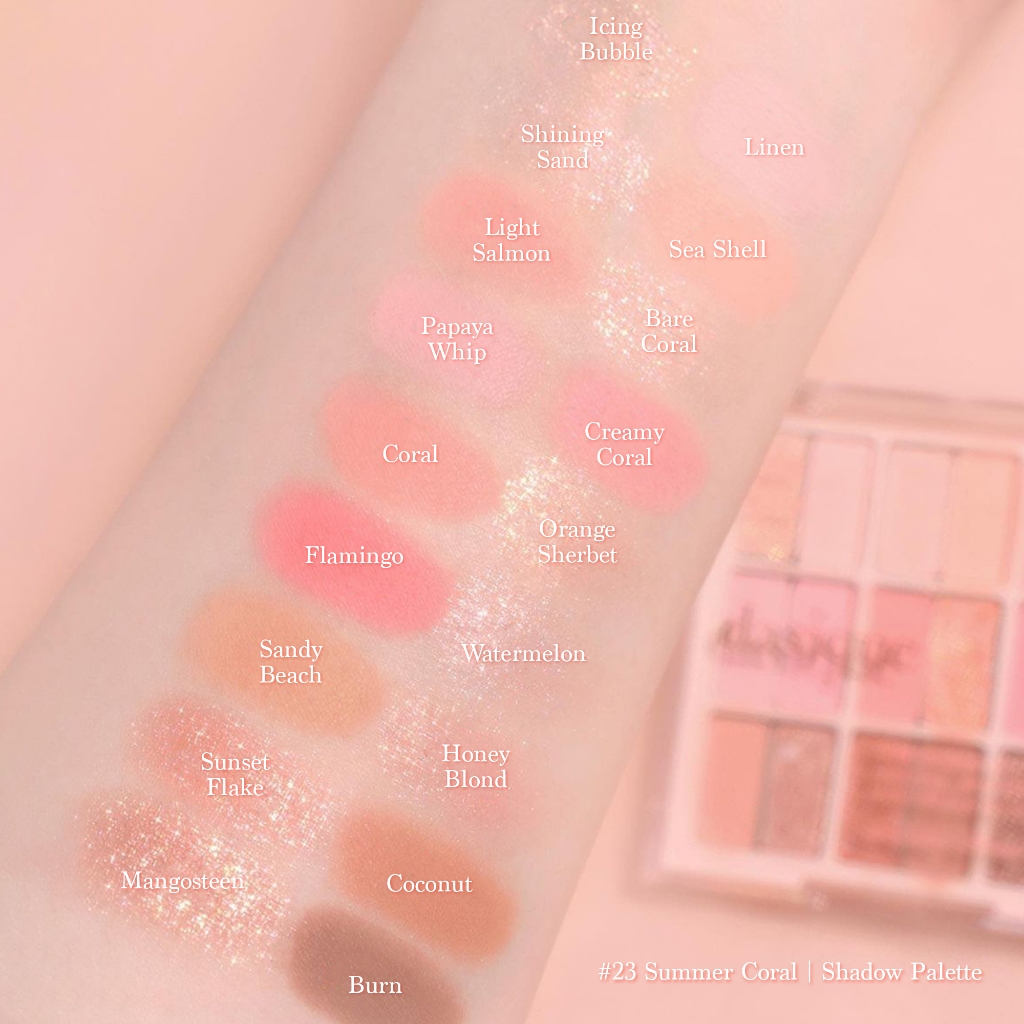พาเลท อายแชโดว์เดซิก DASIQUE Shadow Palette #23 Summer Coral