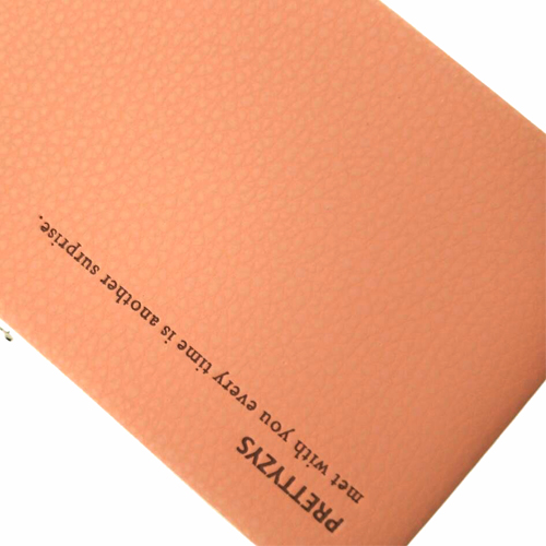 กระเป๋าใส่มือถือ/สตางค์/นามบัตร ขนาด XL (สีส้มวินเทจ ด้านในสีชมพู)