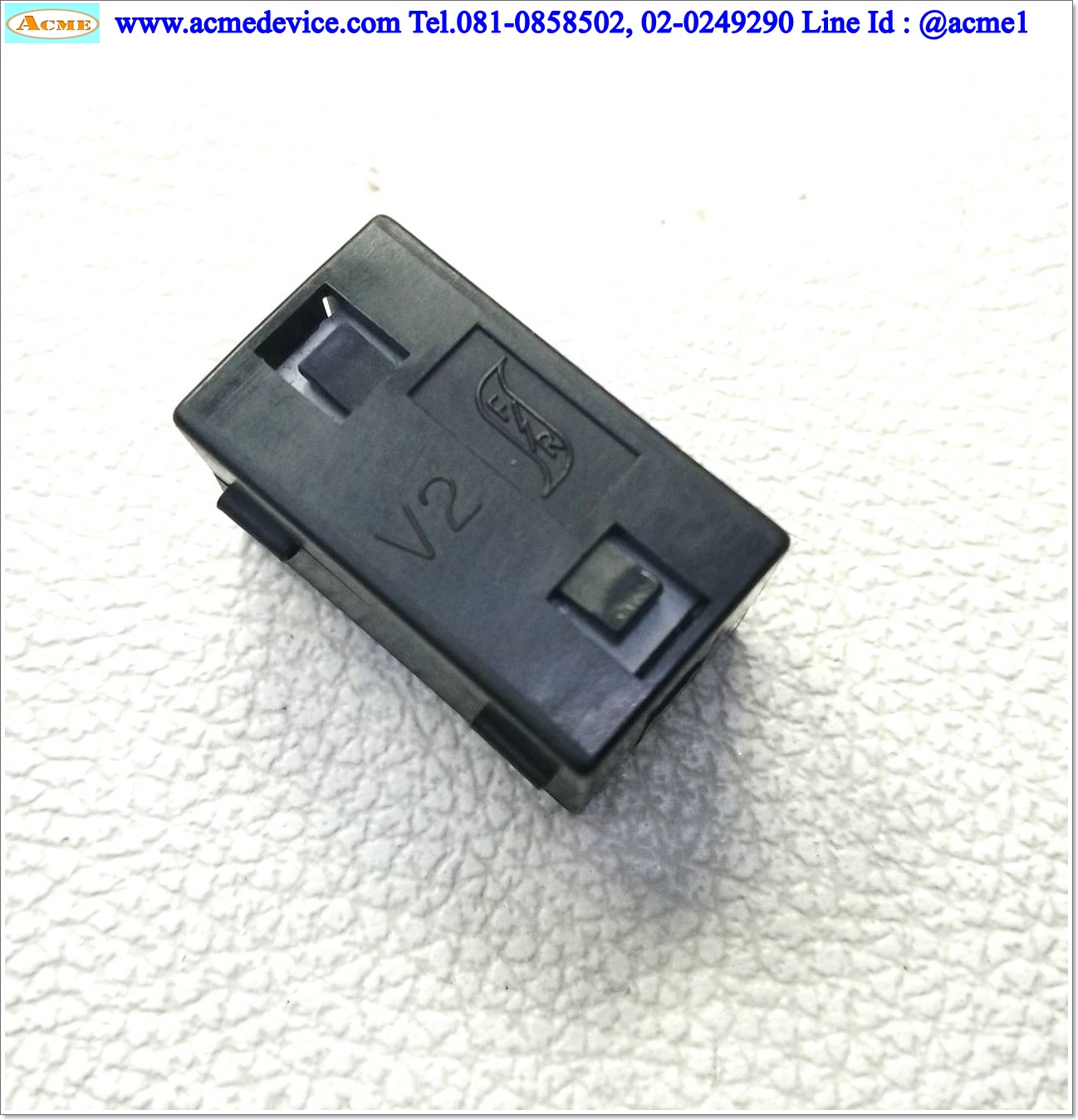 Ferrite Clamp, แกนเฟอร์ไรต์แบบรัดข้อ รุ่น Dia 7 mm., ขนาด 19 mm. x 32 mm.