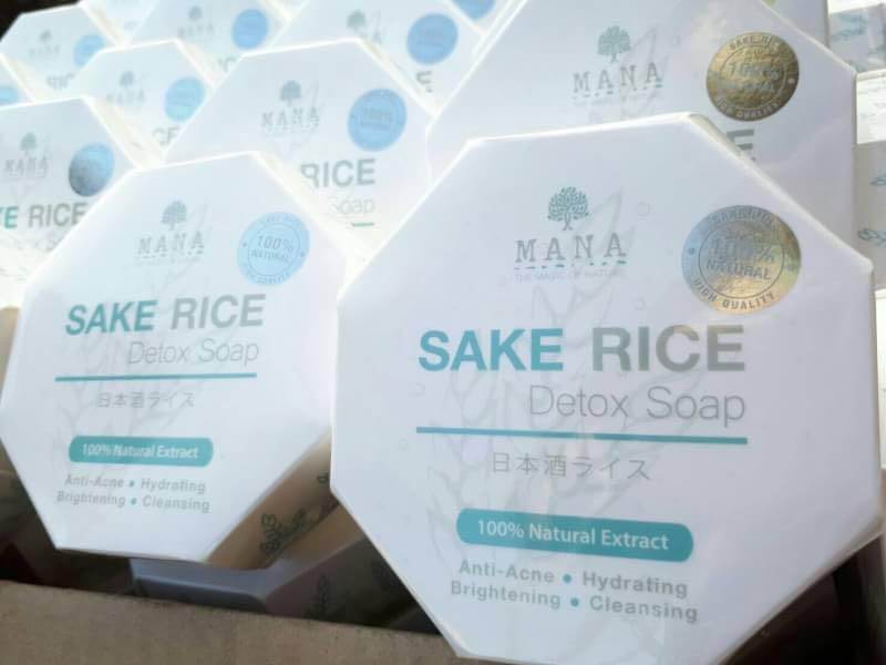 MANA SAKE RICE Detox Soap มานา สบู่ข้าวสาเกญี่ปุ่น (70g)