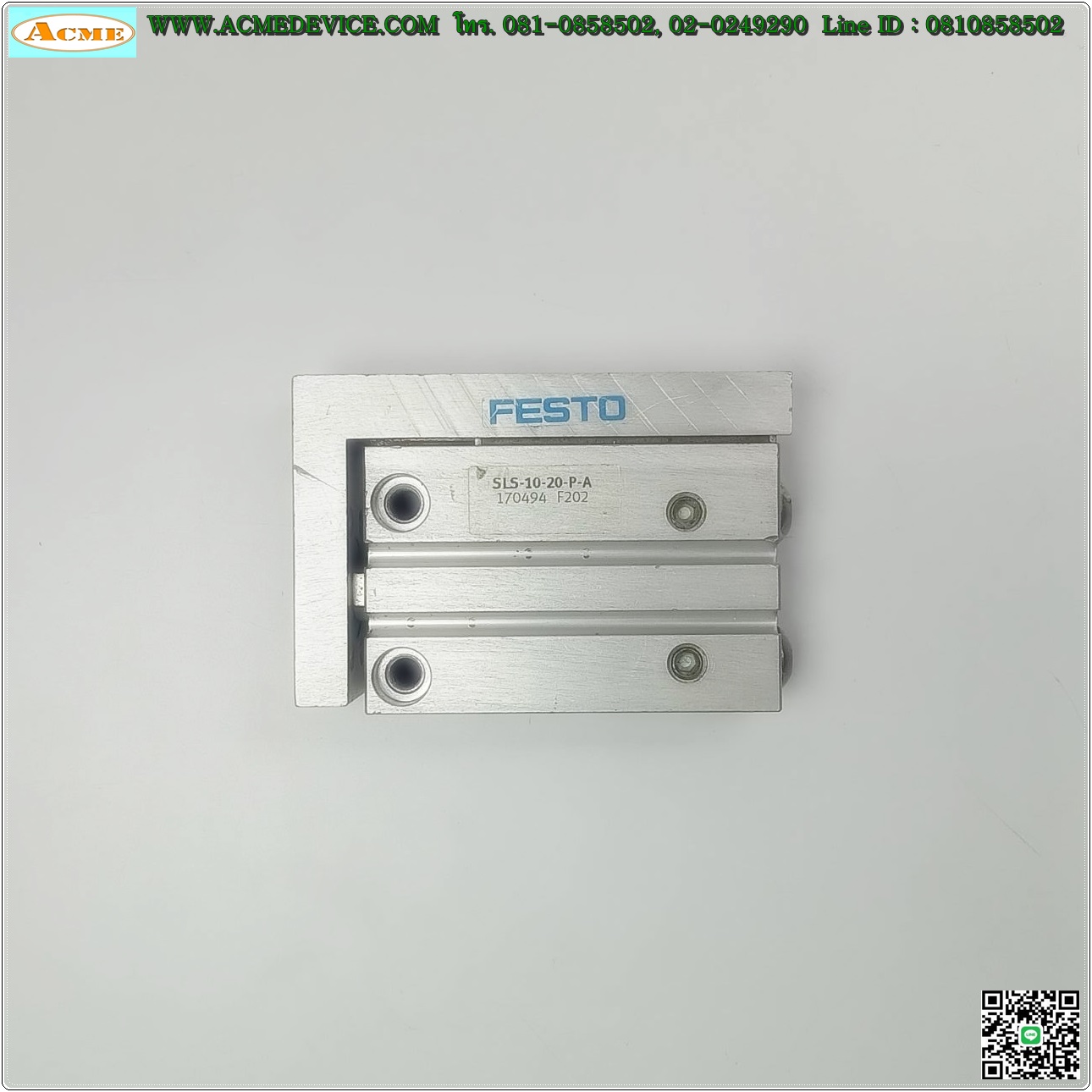 Air Cylinder Festo รุ่น SLS-10-20-P-A, Bore 10 mm., Stroke 20 mm.