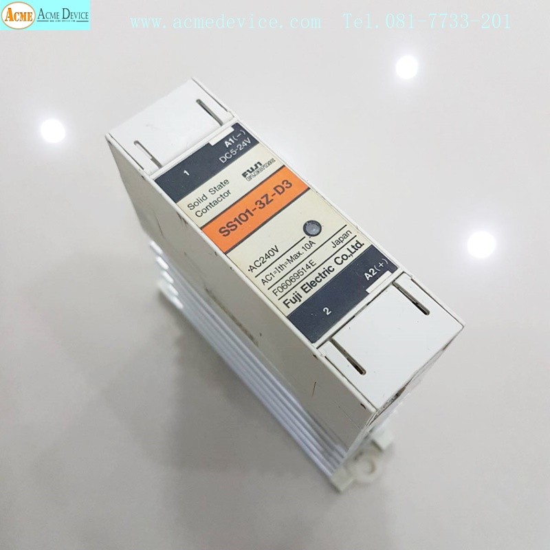 Solid State Relay Fuji รุ่น SS101-3Z-D3, Input 5 to 24 Vdc, Output 240Vac 10A