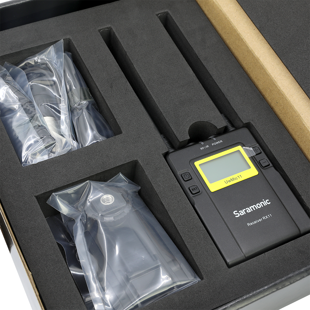 Saramonic Uwmic11TH (RX11) 11-Channel Receiver Digital UHF Wireless Lavalier Microphone System รับประกันศูนย์ไทย 1 ปี