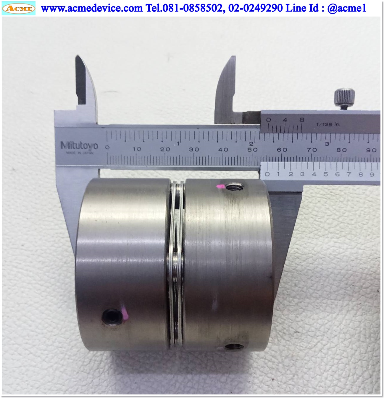 Coupling ขนาด ID 15/16mm., OD 56 mm., L 55 mm.