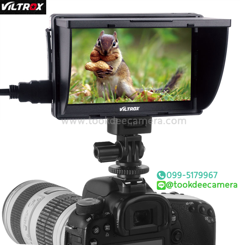 จอภาพViltrox DC-50 HDMI ขนาด 5นิ้ว สำหรับกล้อง DSLR หรือกล้องวิดีโอ
