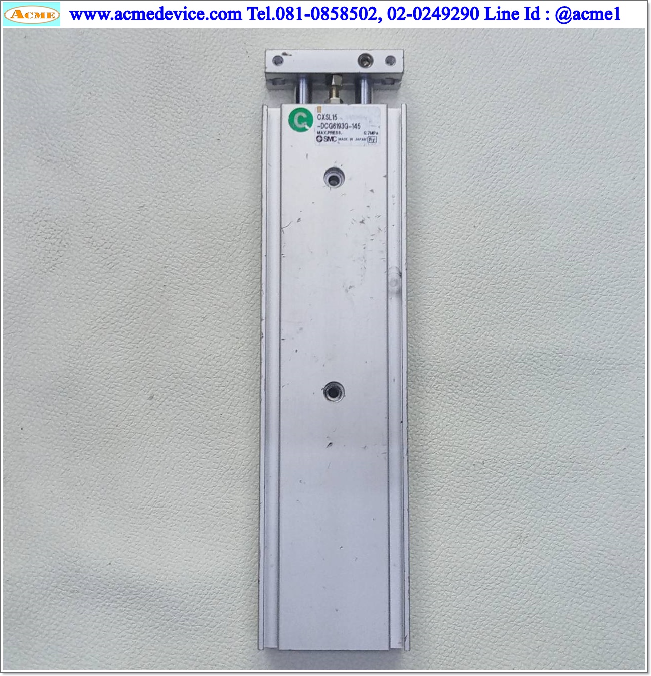 Air Cylinder SMC รุ่น CXSL15-DCG6193G-145, Bore 15 mm., Stroke 145 mm.
