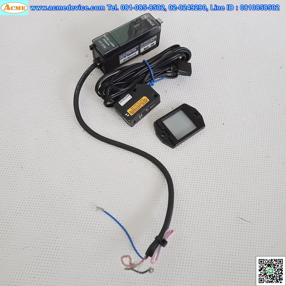Laser Keyence รุ่น LV-21A + LV-H62 + R-6, ละเอียด 50 micron (แผ่นสะท้อน)