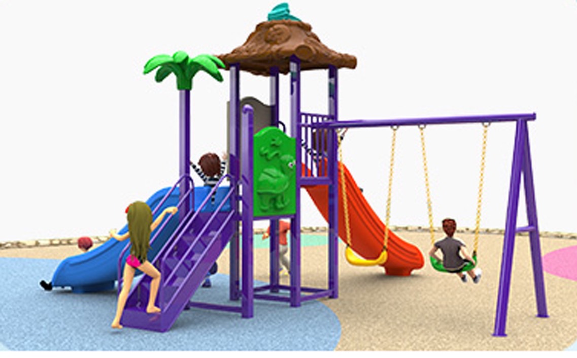 ชุด กระท่อมเต่าทอง เครื่องเล่นสนามในร่มและกลางแจ้ง แสนสนุก