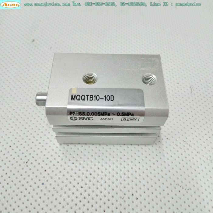 Air Cylinder SMC รุ่น MQQTB10-10D, Bore 10 mm., Stroke 10 mm.