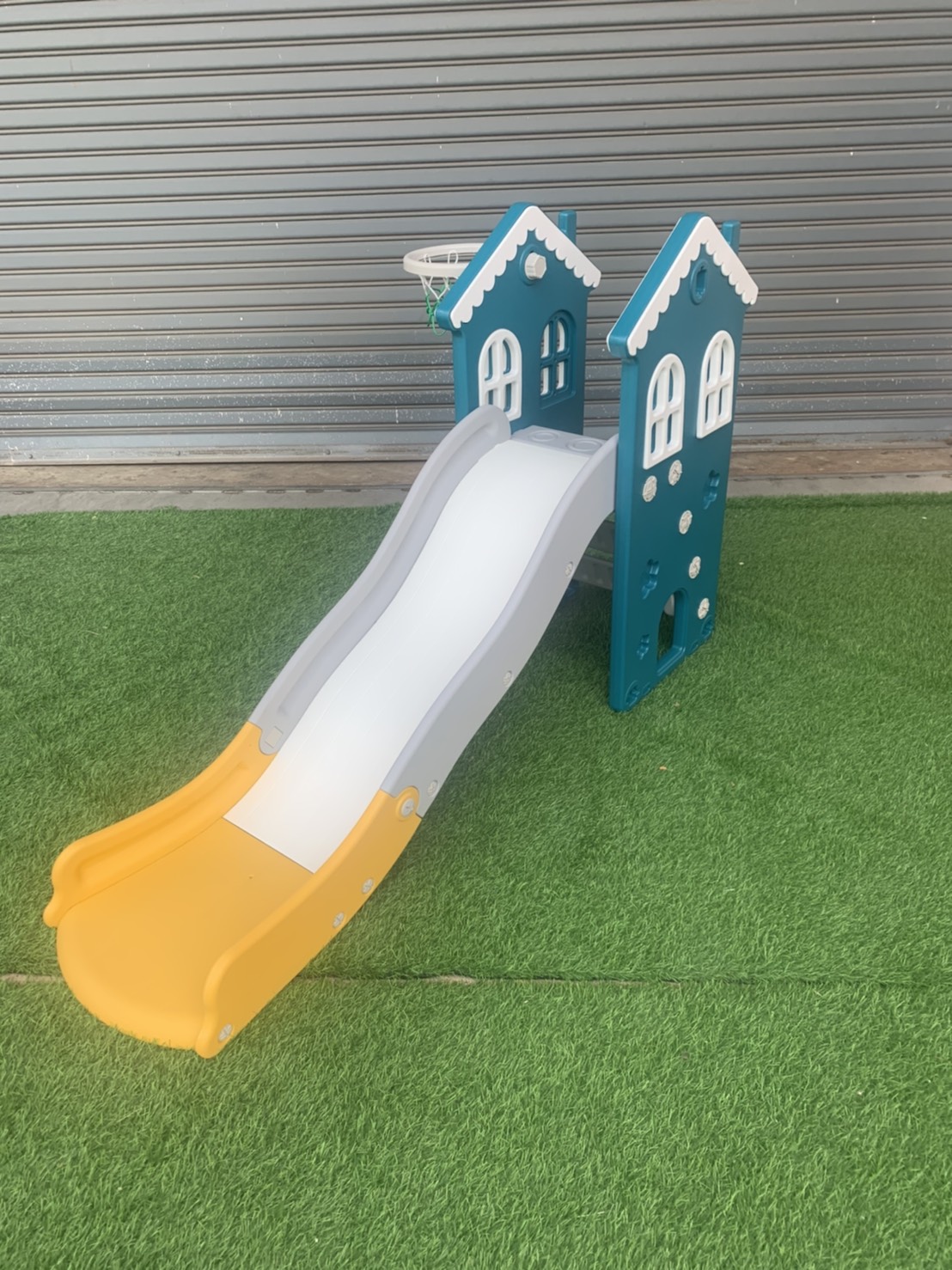 สไลเดอร์บ้านน้อย สีเขียว