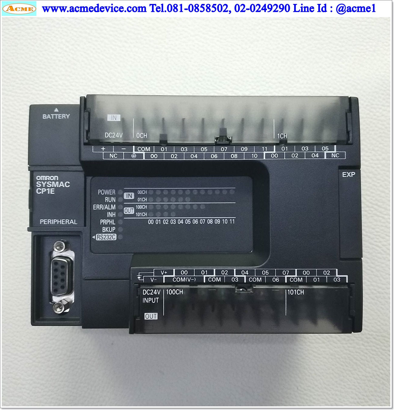 PLC Omron รุ่น CP1E-N30SDT-D, 24Vdc