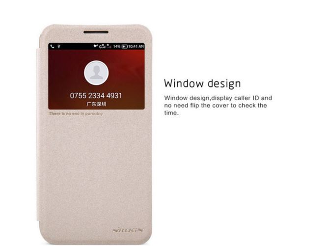 เคสฝาพับ Alcatel Onetouch Flash PLUS จาก nillkin แท้ (สีทอง)