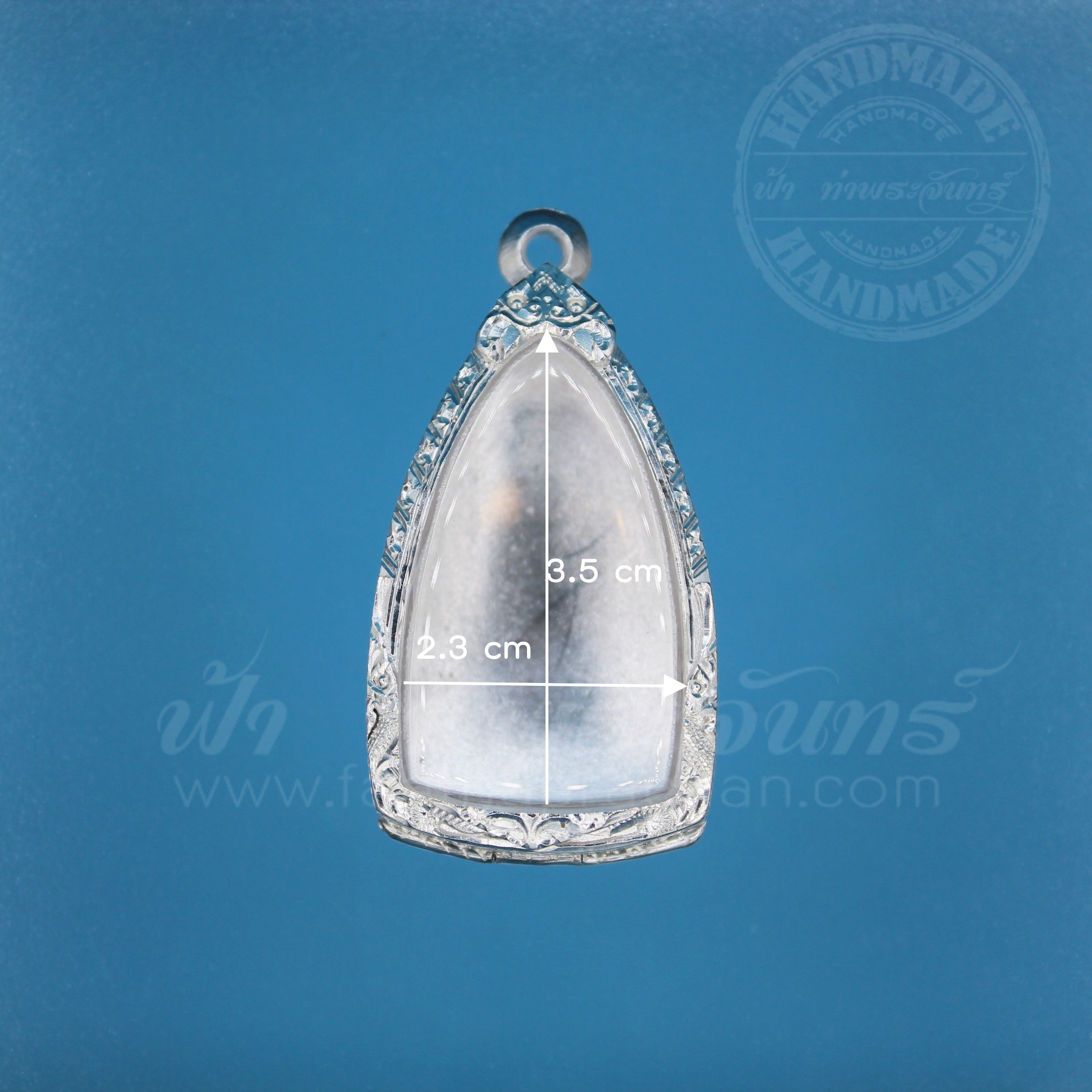 ตลับปู่ทวด ปิดหลัง เงินแกะลาย 92.5%