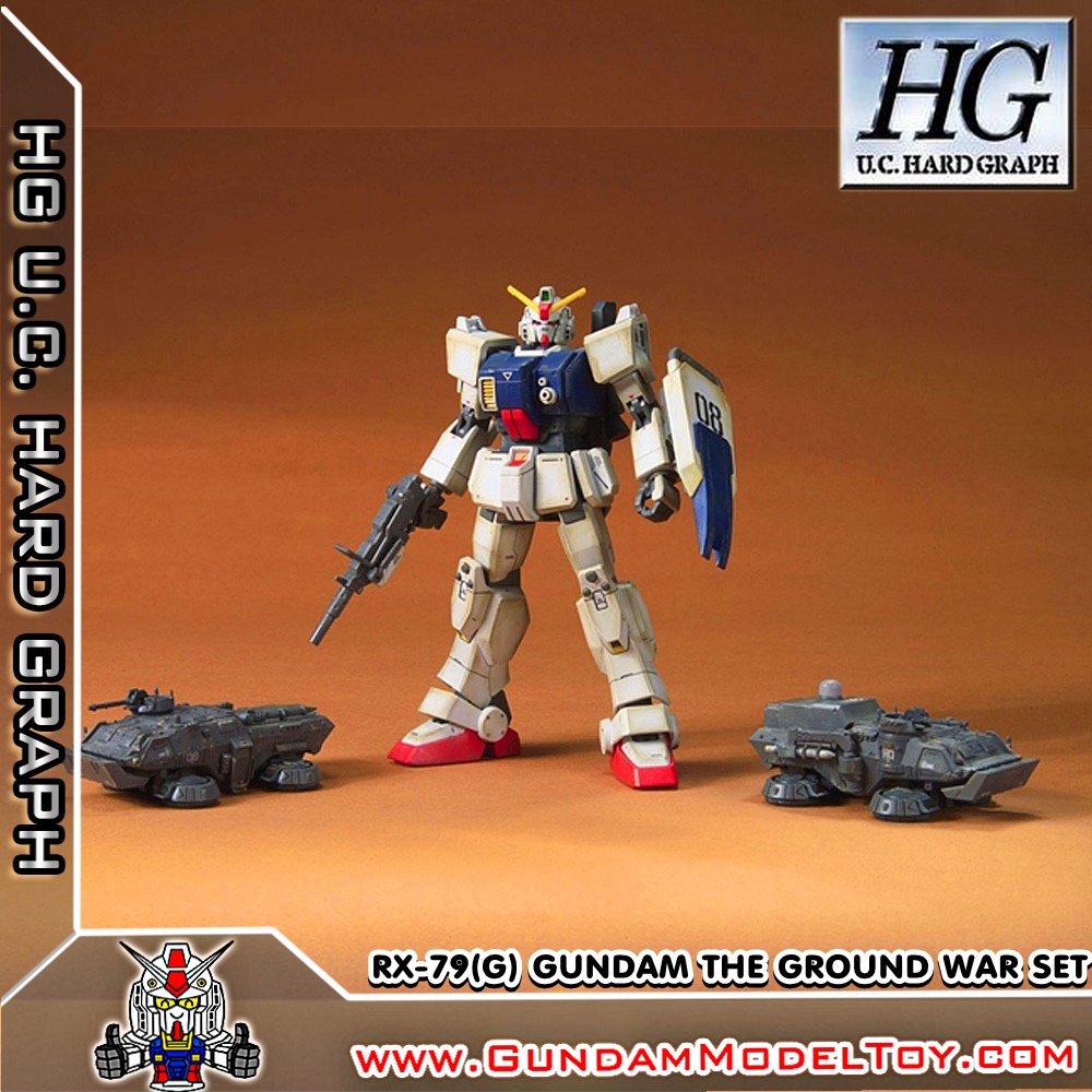 BANDAI HG 1/144 RX-79(G) GUNDAM THE GROUND WAR SET กันดั้ม กราวน์ วอร์ เซ็ท โมเดล กันดั้ม กันพลา PS TOYLAND HGUC