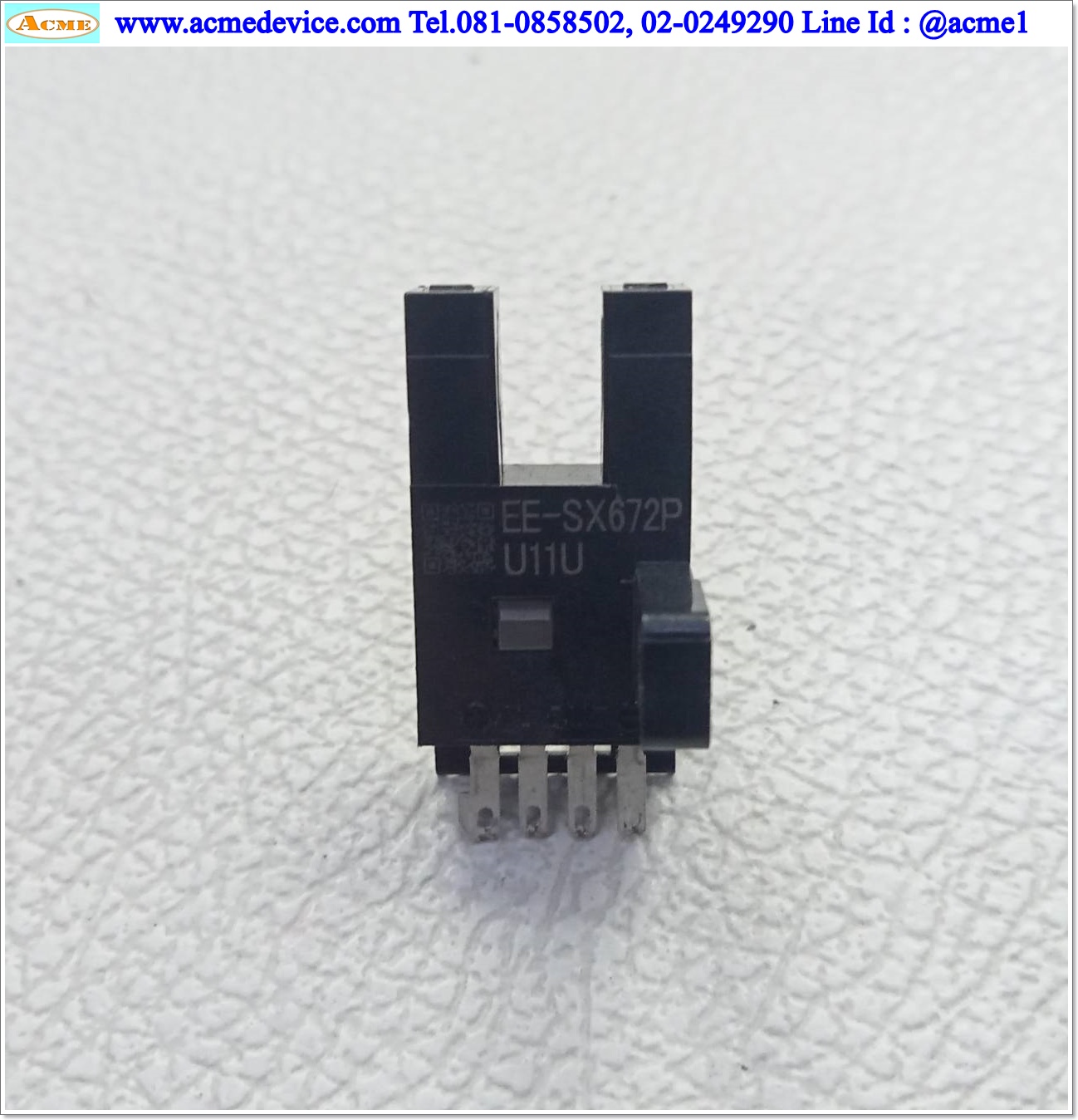 Photoelectric Omron รุ่น EE-SX672P, ระยะ 5mm, Dark-ON, Light-ON, PNP