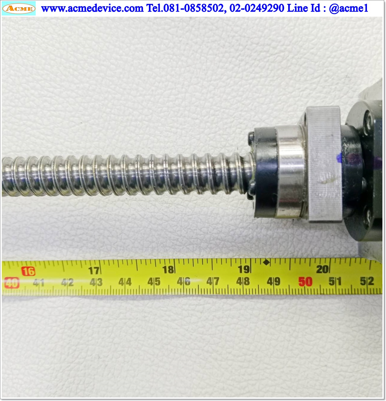 Ball Screw ??? รุ่น ???, ขนาดเพลา 12 mm. x 620 mm., Stroke 485 mm., Pit 5 mm.