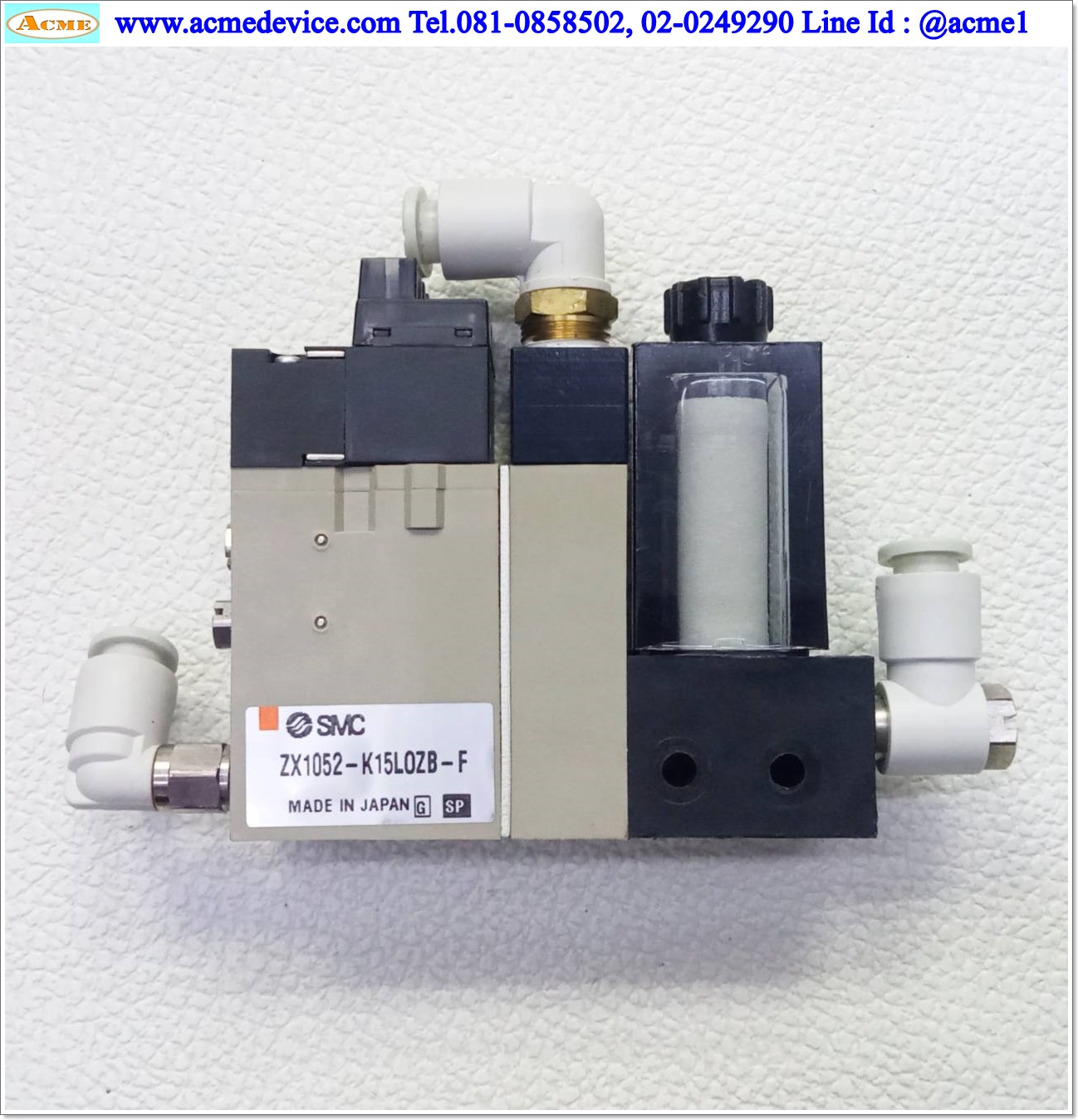 Vacuum Ejector SMC รุ่น ZX1052-K15L0ZB-F+VJ114-5L0ZB, 24V