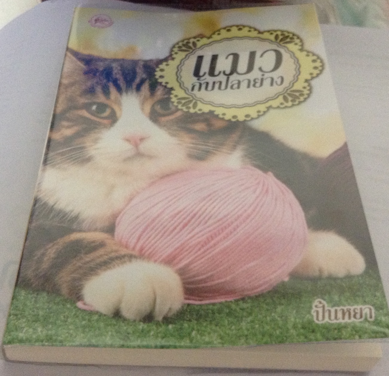 (สั่ง8จ่าย7) แมวกับปลาย่าง ปั้นหยา ราคา 85